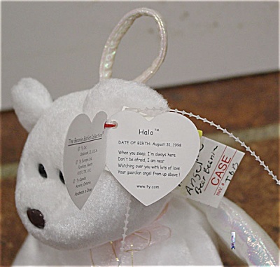 Beanie Baby on Ty Halo The White Angel Bear Beanie Baby 1998 1999